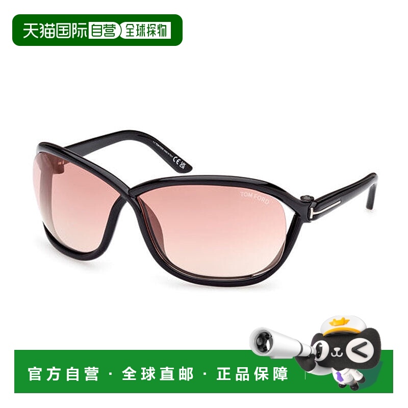 自营Tom Ford Sunglasses Geometric Full Rim, Shiny Black Fram