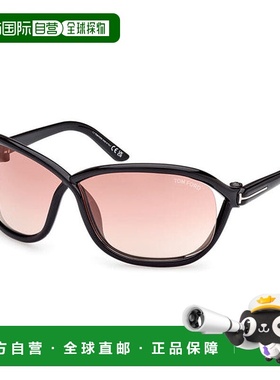 自营Tom Ford Sunglasses Geometric Full Rim, Shiny Black Fram