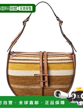 自营tod'sTOD’s Woven & Leather Hobo Bag - brown 美国奥莱直