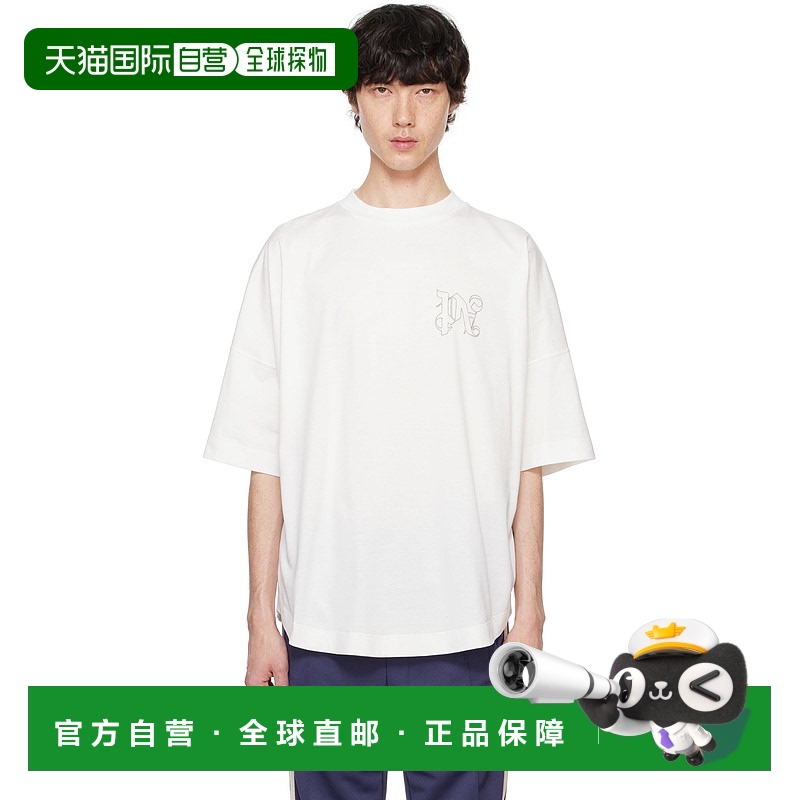 1h可退 香港直邮潮奢 Palm Angels 棕榈天使 男士 白色 Embroider