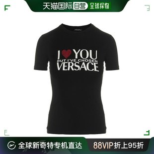 女士 上装 美国直邮 T恤短袖 范思哲印花衬衫 versace