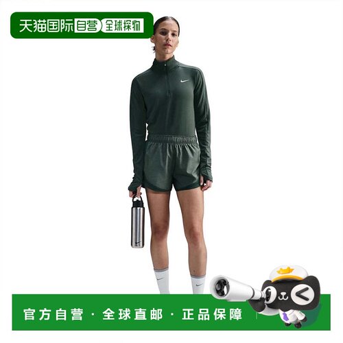 自营Nike Tempo短裤女子绿色dri-fit中腰短裤跑步短裤DSGL1397-绿