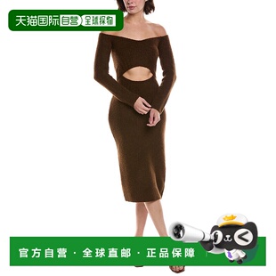 Off The brown AGENCE 美国 Dress Nala Cutout 自营L Shoulder