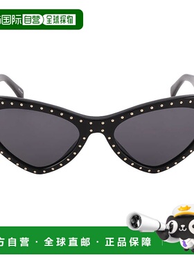 自营Moschino Grey Cat Eye Ladies Sunglasses MOS0006/S 0807/I