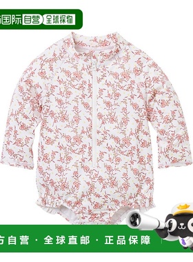 自营Janie and Jack再生花防晒泳衣-粉红色 美国奥莱直发