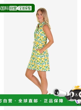 自营 duffield lane柠檬水黄色的丽娜连衣裙 美国奥莱直发