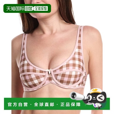 自营WeWoreWhat Scoop Underwire Bikini Top - pink 美国奥莱直