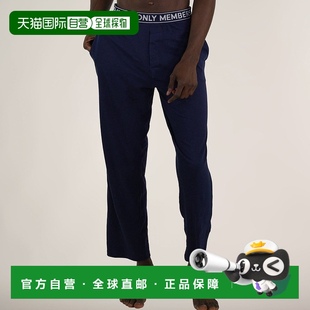 平纹针织睡裤 only男士 Logo Elastic 美国 自营 海军蓝 members