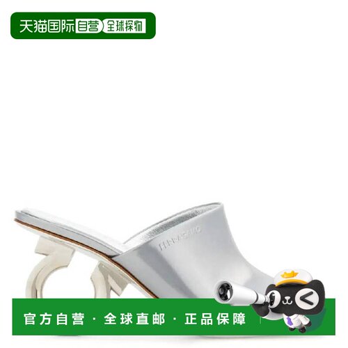 自营salvatore ferragamoFerragamo Gancini Elina Leather Sanda