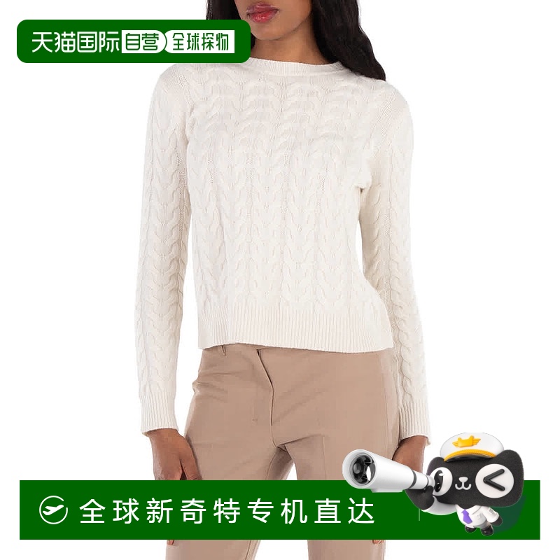 自营 Max Mara Odessa针织羊绒毛衣-白色 【美国奥莱】直发
