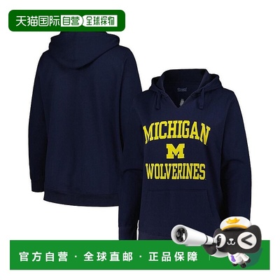 1h可退 【美国直邮】Champion 女士海军蓝密歇根狼獾队心灵与灵魂