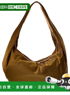 自营KHAITE Olivia Sport XL Nylon & Leather Hobo Bag - brown