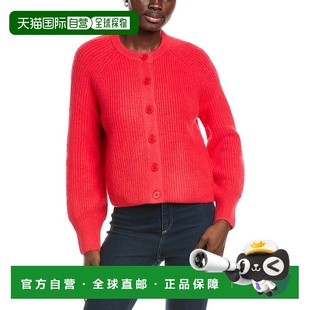 美国奥莱直发 红色 自营Vince Camuto马鞍开衫