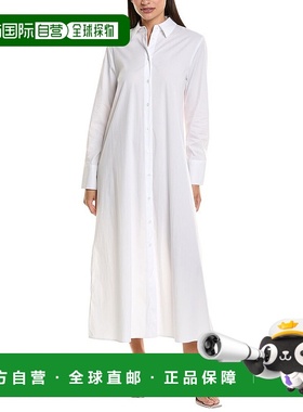 自营 Kenneth Cole Maxi 衬衫 - 白色 美国奥莱直发连衣裙