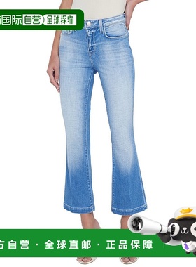 自营L'AGENCE Ali高腰修身喇叭裤-蓝色 美国奥莱直发牛仔裤