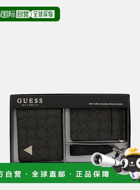 自营guessGvolve Giftset - coal logo/black 美国奥莱直发钱包