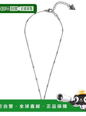 自营 guess立方氧化锆吊坠项链 - 银白色 美国奥莱直发