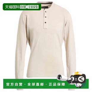 自营rag & bone Men's Classic Flame Henley - dust 美国奥莱直