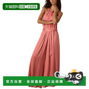 美国奥莱直发性感吊带 红色 自营Reiss Rosin悬垂场合连体衣