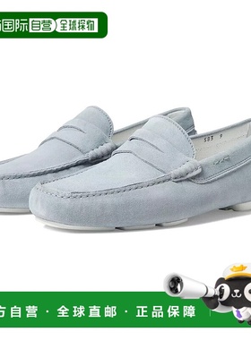 自营 To Boot New York Idris乐福鞋男式美国7号浅蓝色绒面休闲鞋