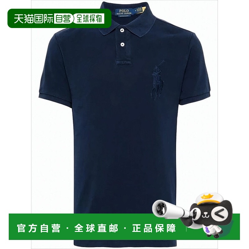 自营polo ralph laurenClassic Deep Navy Polo Shirt With Embro