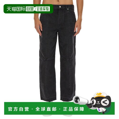 香港直邮ISABEL MARANT 牛仔裤直筒裤 PA0253HA_A4H06H01BK