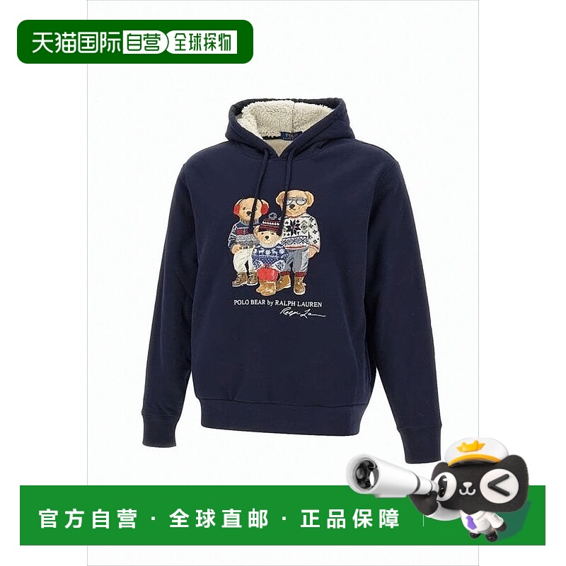 自营polo ralph laurenSherpa-Lined Hoodie With Iconic Bear Gr