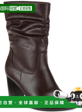 自营style & co.Style & Co Saraa Boots Women's Brown Faux Lea