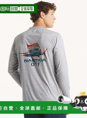 自营 Nautica男士Nautica Otf长袖上衣50+衬衫-黑色麻花毛衣 美国