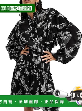 1h可退 香港直邮潮奢 Allsaints 女士 Aubrey 连衣裙  舒适时尚