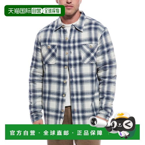 自营WEATHERPROOF VINTAGE Sherpa Lined Shirt Jacket - blue 美