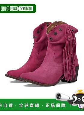 1h可退 【美国直邮】Corral Q0302 女靴 时尚真皮西部靴 圆头高跟