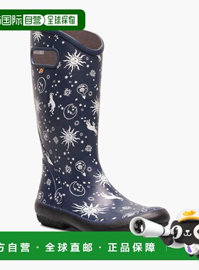 自营Bogs Astro 72792-410女式海军蓝防水连体雨靴JOBB1653-蓝色