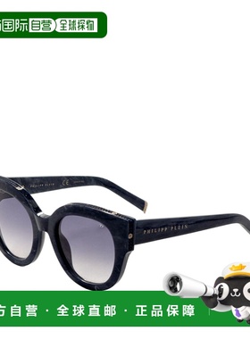 自营Philipp Plein Women's 53 mm Blue Sunglasses - blue 美国