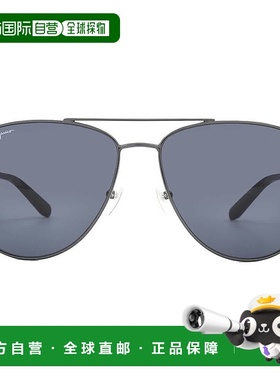 自营Salvatore Ferragamo Blue Pilot Unisex Sunglasses SF157S