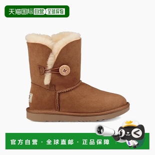 自营UGG Bailey Button II 栗色 1017400K-CHE 小学款 - 棕色 美