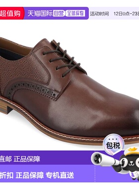 自营Thomas & Vine Clayton Plain Toe Brogue Derby - brown 美