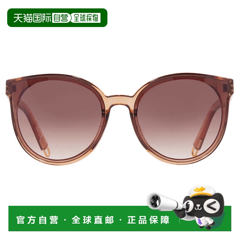 自营Nine West 59773RNJ TAN Brown Oval Ladies Sunglasses 1026
