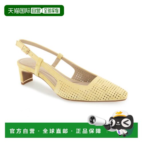 自营Kenneth Cole New York Marbella麂皮高跟鞋-柠檬麂皮 美国奥