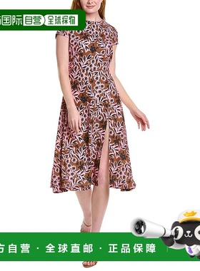 自营 Alexia Admor Lily 中长连衣裙 - 棕色 美国奥莱直发