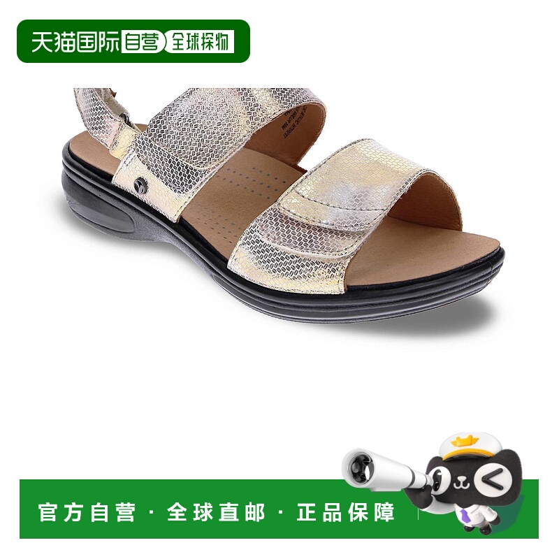 自营 revereWomen's Como Adjustable Sandal In Metallic - meta