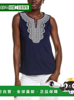 自营 Jones New York刺绣上衣-蓝色 女装美国直发奥莱