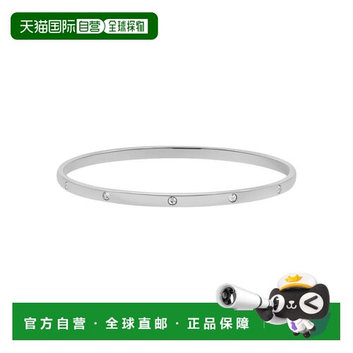 自营adorniaTarnish Resistant Silver Plated Bangle Stacker -