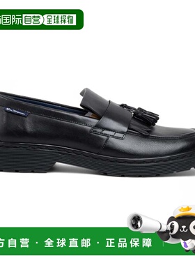 自营Ben Sherman Men's Black Leather Tassel Loafer Shoes - Du