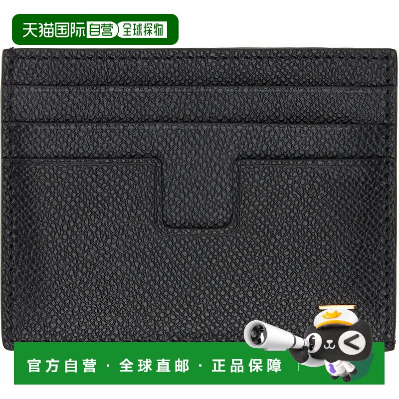 1h可退 香港直邮潮奢 Tom Ford 汤姆 福特 男士 黑色小号卡包 YM2
