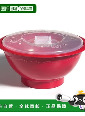 自营 Norpro 带盖微波爆米花爆米花，10.5 英寸，红色 - 红色 美