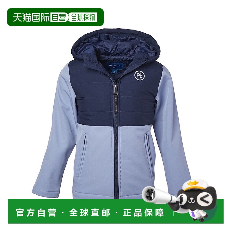 自营Perry Ellis Colorblocked Jacket - blue 美国奥莱直发