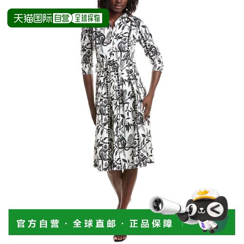 自营samantha sung萨曼莎 桑德 奥黛丽衬衫连衣裙-白色 美国奥莱