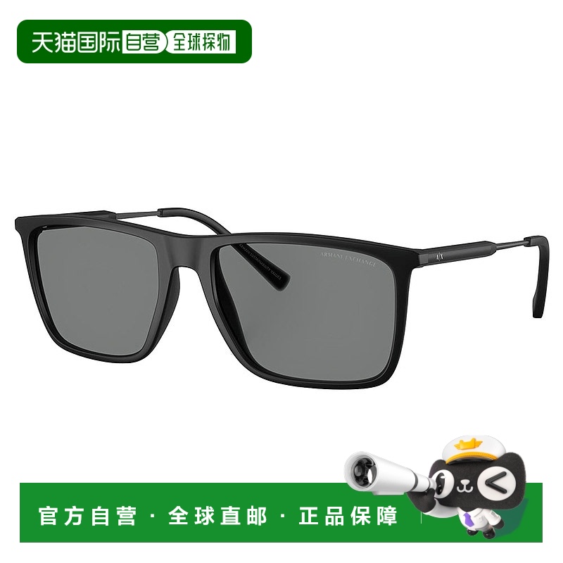 自营 Armani Exchange AX 4160S 807887 57mm中性方形太阳镜-哑光