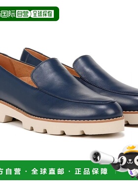 自营Vionic Kensley Loafer WoBlue Nappa Leather Round Toe Sli